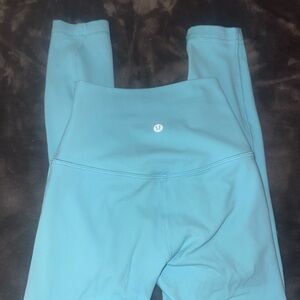 lululemon athletica Girls' Light Teal High-Rise Leggings Size 2